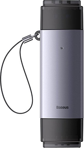 

Карт-ридер Baseus AirJoy USB-A & Type-C to SD/TF Card Reader WKQX070301