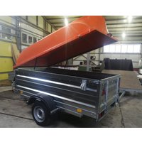 Одноосный прицеп AvtoS A25M1B (2500x1300x300, R13, ресс. AL-KO)