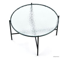 Журнальный столик Halmar Rosalia 70x41 (бесцветный/черный)