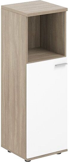 

Шкаф-пенал Norden Средний с нишей SG.864.OD.WH.L (дуб темный/белый)