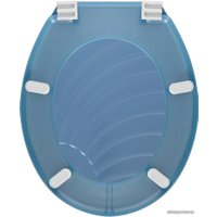 Сиденье для унитаза Мультидом СГ72-92 (ракушка, голубой)