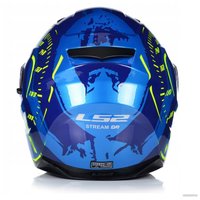 Мотошлем LS2 FF320 Stream Evo Tacho (XS, сине-желтый глянцевый)