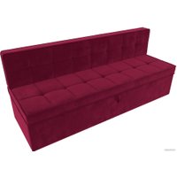 Диван Лига диванов Техас 340 (микровельвет бордовый)