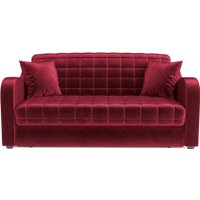 Диван Мебель-АРС Аккордеон Барон №4 ППУ 180x200 (бархат красный Star Velvet 3 Dark Red)