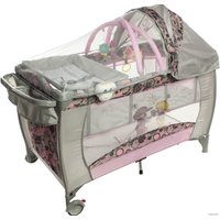 Манеж-кровать ForKiddy Arena lux 2020 (розовый)