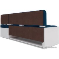 Угловой диван Мебель-АРС Ганновер правый 208x82x133 (темно-синий Luna 034)