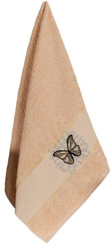 Полотенце Merzuka Kontes 50x90 11960 (в коробке,бежевый)
