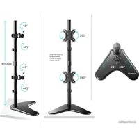 Подставка для монитора Onkron D208FS (черный)