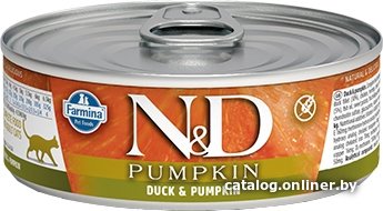 Консервированный корм для кошек Farmina Duck & Pumpkin Wet Food 0.08 кг
