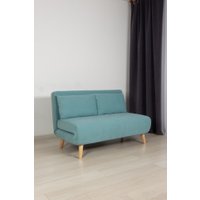 Диван DiArt Элли 1200 (велюр Selfie aquamarine/ножки светлые)