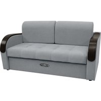 Диван Сириус Лидер-1 ППУ 185x110 (Eva 09 велюр светло-серый)