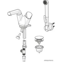 Смеситель с лейкой для биде Oras Signa 2208F