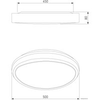 Светильник-тарелка Евросвет 40008/1 LED (кофе)