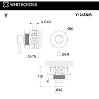 Смеситель Whitecross Y Y1245NIB (брашированный никель)