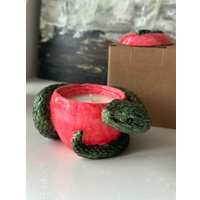 Ароматическая свеча Gentle Art Змейка Пряный глинтвейн (хлопковый фитиль)