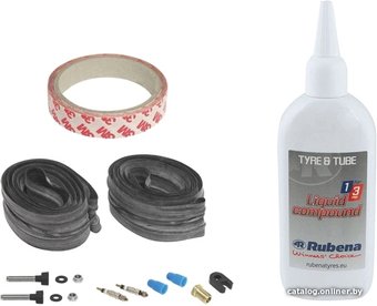 Ремкомплект камеры Mitas Tubeless Supra KIT 26" MTB Set (для бескамерных колес)