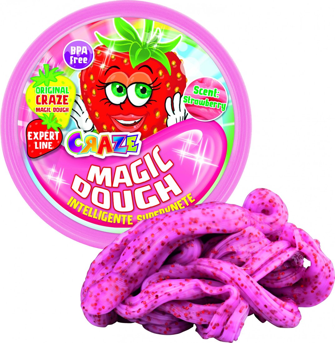 

Тесто для лепки Craze Magic Dough Попрыгунчик Фруктовая фантазия Клубника 35368.A (розовый)