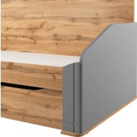 Кровать-тахта Involux Sale 90x200 с ящиками км0144 (серый шифер/дуб натюрель)