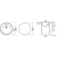 Кухонная мойка Ukinox Фаворит FAL490 --GT8K 0C- (с сифоном)