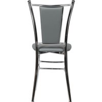 Стул ВВР Марсель (серый/хром, экокожа)