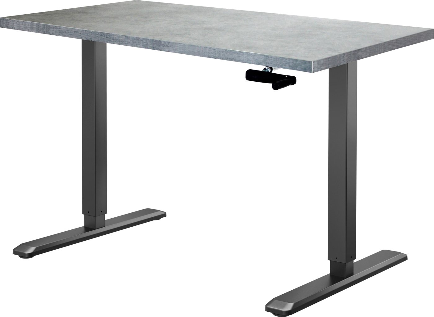 

Стол для работы стоя ErgoSmart Manual Desk Spec. 1360x800x36 мм (бетон чикаго светло-серый/чер)