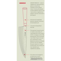 Кухонный нож Samura Damascus SD-0010