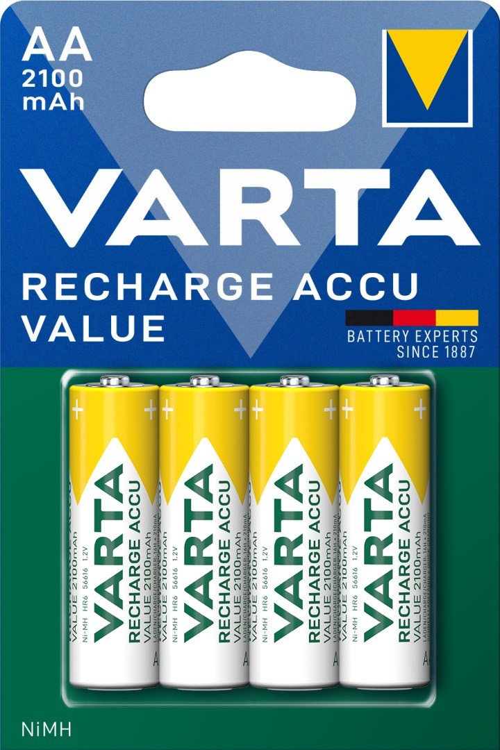 

Аккумулятор Varta 2 AA 2100mAh 56616101404 (4 шт)
