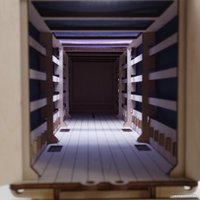 Сборная модель Eco-Wood-Art Тентованный полуприцеп к Тягачу Король дорог