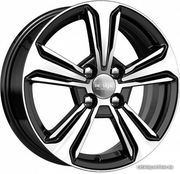 Литые диски K&K КС777 15x6" 4x100мм DIA 54.1мм ET 48мм Алмаз черный