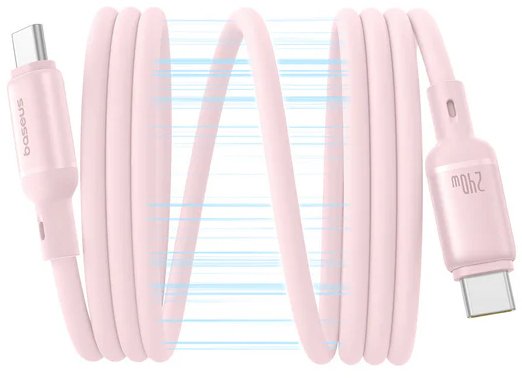 

Кабель Baseus PicoGo USB Type-C - USB Type-C (1 м, розовый)