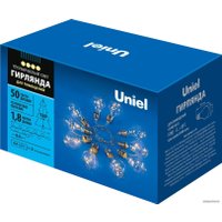 Светодиодная гирлянда роса Uniel ULD-S1800-050/STB/3AA WARM WHITE IP20 RETRO BULBS-1 UL-00008426