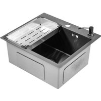 Кухонная мойка Saniteco 5045 Nano (с сифоном, дозатором и коландером) в Борисове