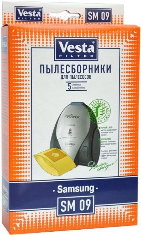 

Комплект одноразовых мешков Vesta Filter SM 09