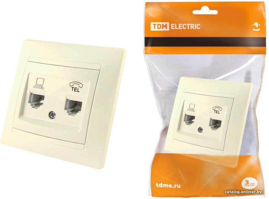 Розетка компьютерная TDM Electric Лама SQ1815-0119