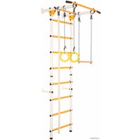 Детский спортивный комплекс СТК Юный Атлет Пристенный-лайт (белый/желтый)