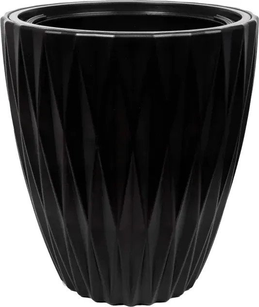 Кашпо Form-Plastic Caro FP-5790-084 (глубокий черный)
