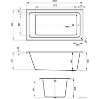 Ванна Wellsee FreeDom 165x80 231102001 (встраиваемая ванна белый глянец, сифон-автомат хром)