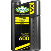 Моторное масло Yacco VX 600 5W-40 2л