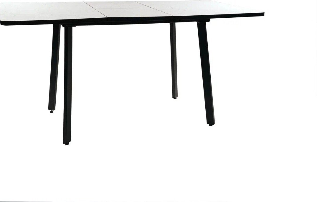 

Кухонный стол ВВР Миллер (мрамор марквина белый/черный №3, Пластик 120-160/80)