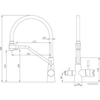 Смеситель Esko K25 W