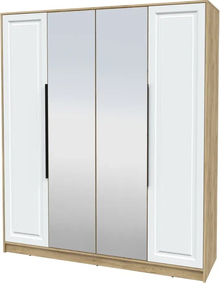 

Шкаф распашной Интерлиния Концепт КТ-Ш4з Деко (дуб золотой/белый)