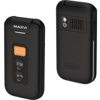 Кнопочный телефон Maxvi E5 up (черный)
