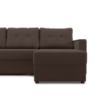 Угловой диван Mio Tesoro Атланта Лайт 111 (Savana Chocolate)