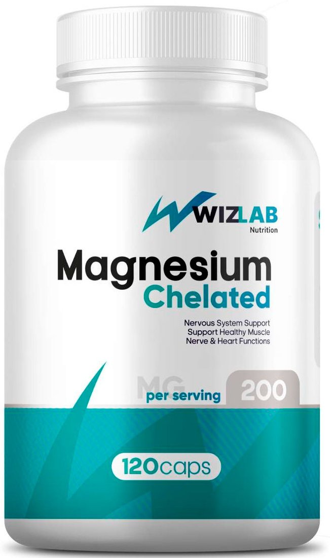 

Витамины, минералы WizLab Nutrition Magnesium Chelated 200 mg