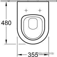 Унитаз подвесной Villeroy & Boch Subway 66041001 (без сиденья)