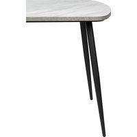 Кухонный стол ВВР Раздвижной пластиковый (лавант/бетон светлый/черный конус 110-150/70)