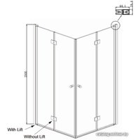 Душевой уголок Ambassador Nord 13011108 90х90