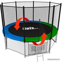 Батут Unix Line Classic 8ft Outside (синий/зеленый)