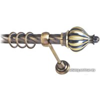 Карниз для штор Lm Decor Купол (антик, витая, 3.6м 25мм, 1 ряд)