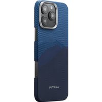 Чехол для телефона Pitaka StarPeak Tactile Woven для iPhone 16 Pro (темно-синий)